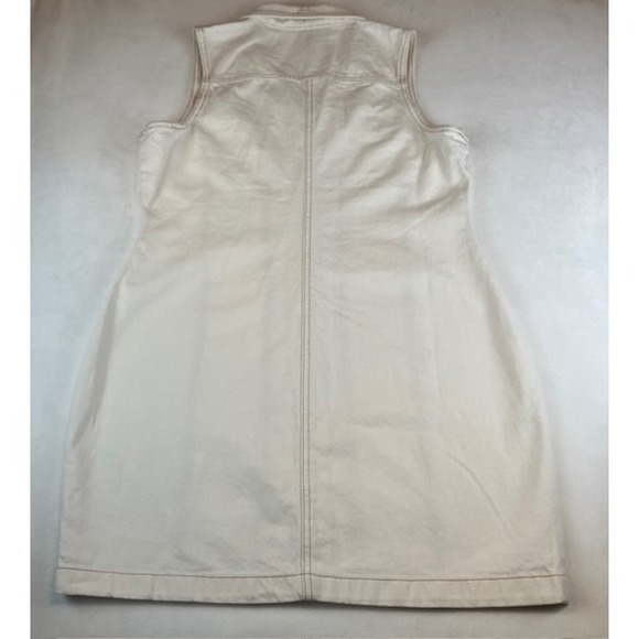 Cotton‎ On Women's Denim Mini Dress Sleeveless Button Front Casual Dunes L New - Picture 2 of 8